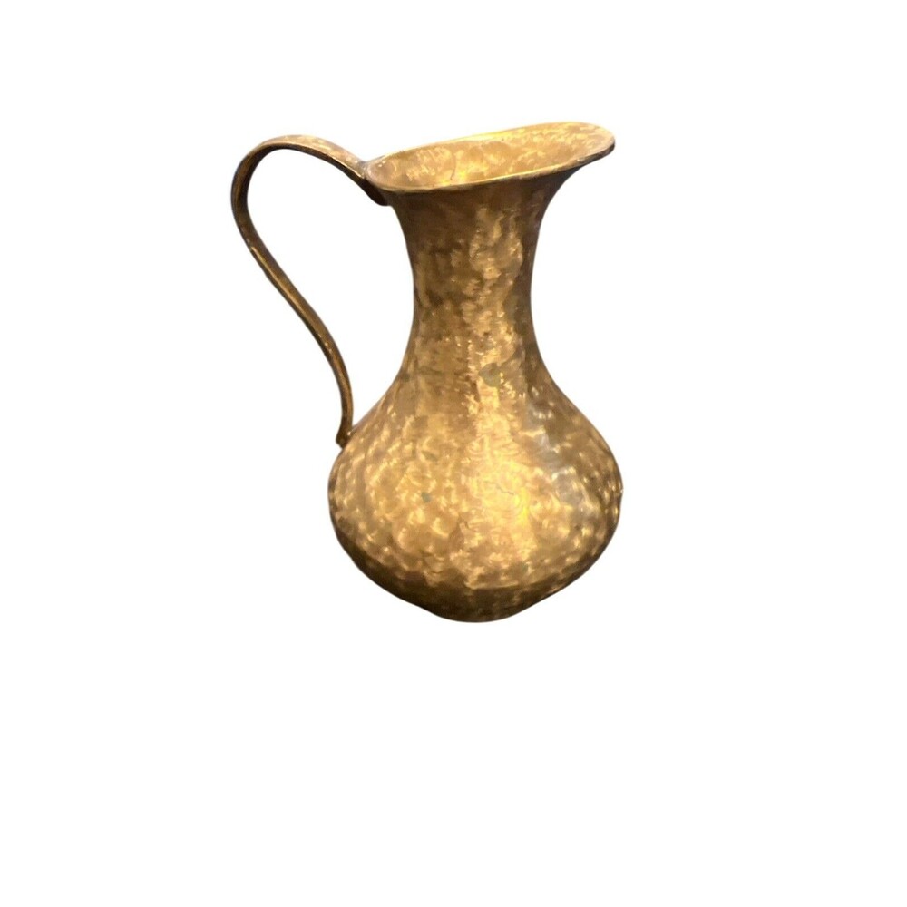Vintage Solid Brass Pitcher Bud Vase India Home‎ Decor